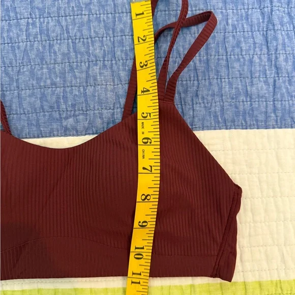 Lululemon - Like a Cloud Ribbed Bra *Light Support, B/C Cup Red Merlot - Picture 4 of 7